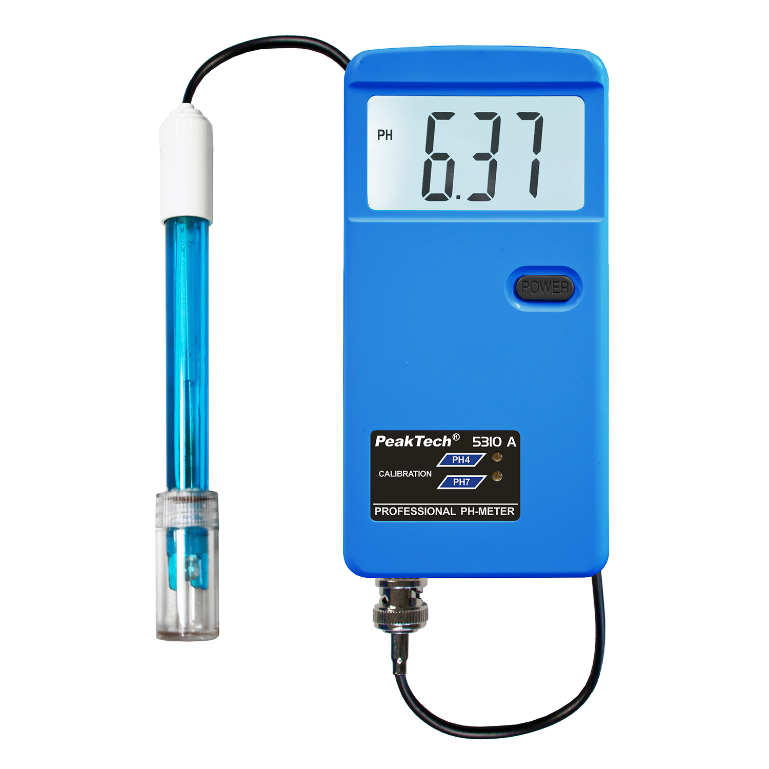 PeakTech P 5310 A Probador de PH con sonda de cable