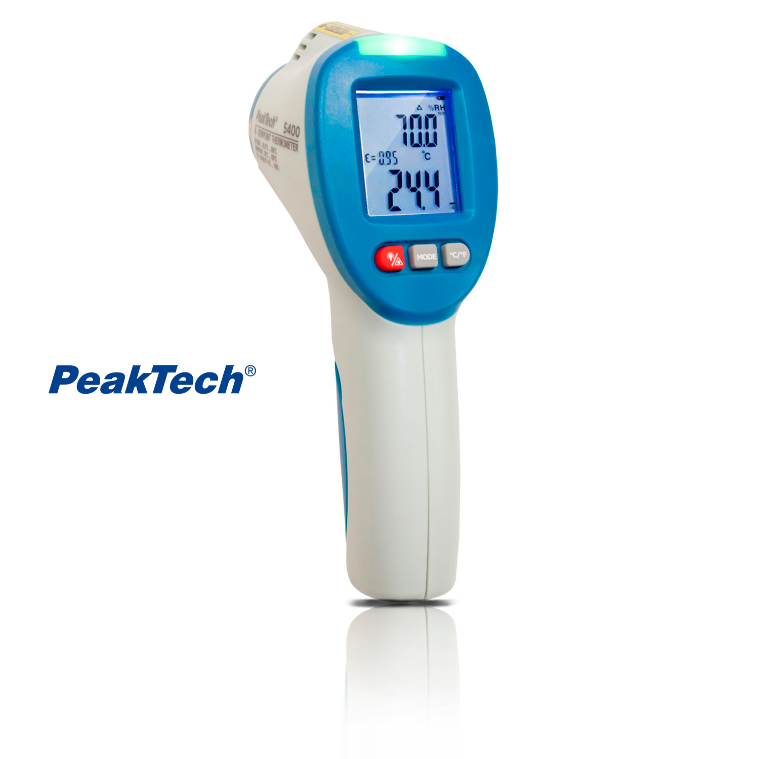 PeakTec P 5400: Termómetro Infrarrojo y Medidor de Punto de Rocío