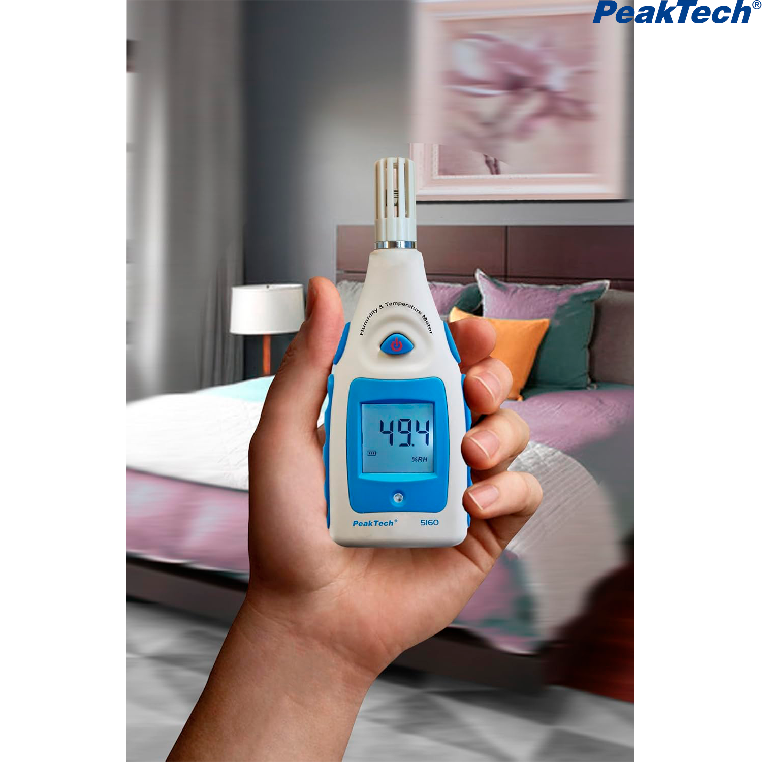 PeakTech® P 5160 Medidor de Temperatura y Humedad - Image 4