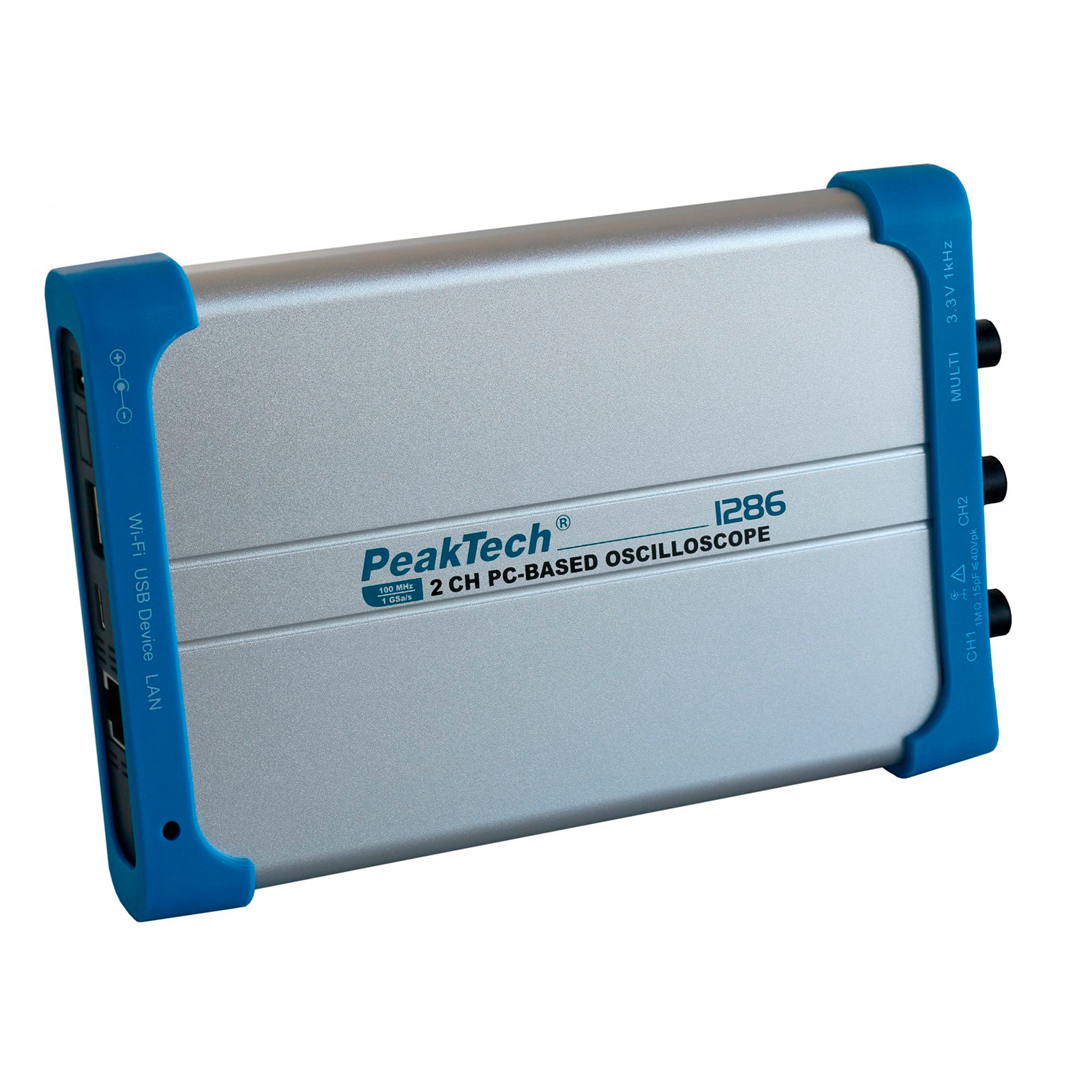PeakTech P 1286 Osciloscopio 100 MHz/2CH, 1 GS/s, USB&LAN