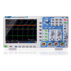 PeakTech P 1375 Osciloscopio de Pantalla Táctil, 4ch 100MH/z 1GS/s