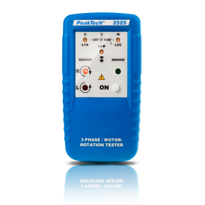 PeakTech P 2525 Indicador de dirección motor trifásico display LED