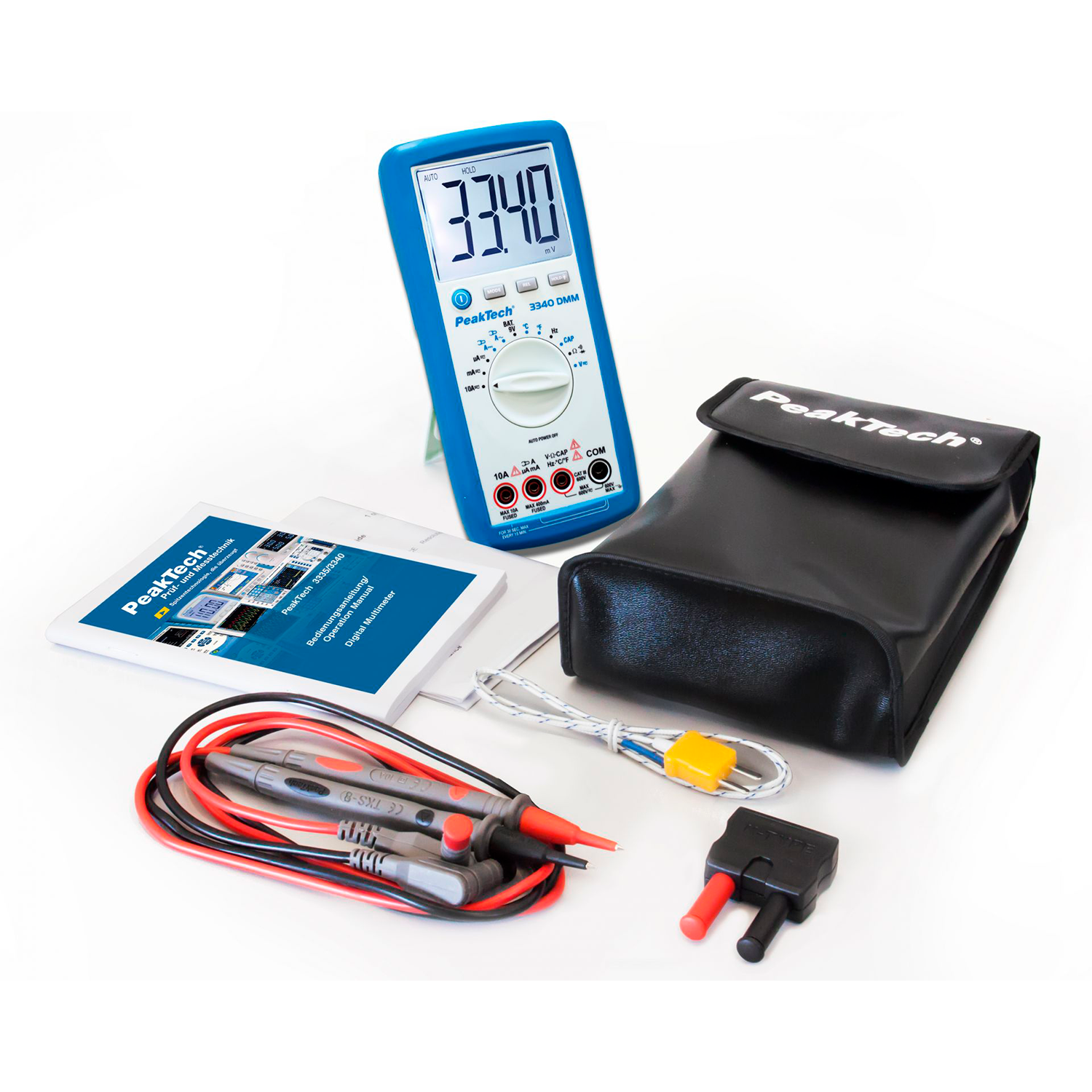 PeakTech P 3340 Multímetro Digital, 4000 cuentas, 600V AC/DC - Image 3