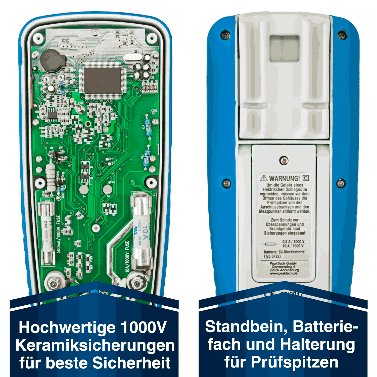 PeakTech P 3355 Multímetro Digital 4000 cuentas IP67 - Image 3