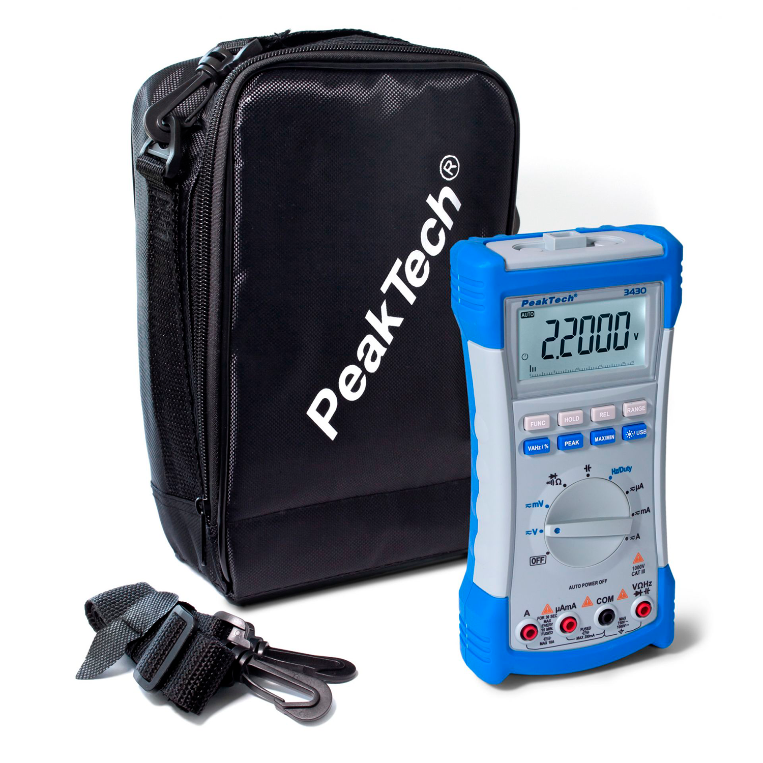 PeakTech P 3430 Multímetro Digital 20000 cuentas, TrueRMS, USB - Image 3