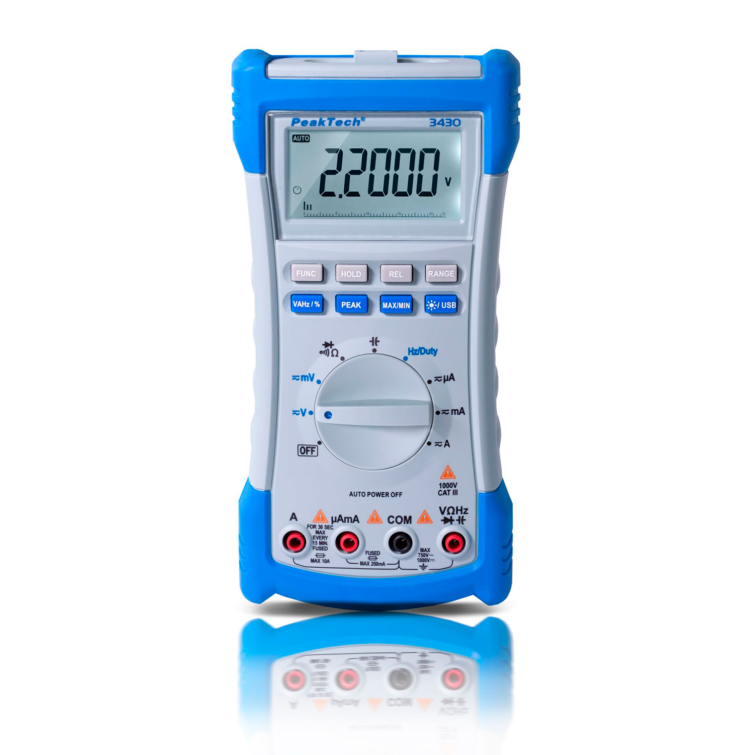 PeakTech P 3430 Multímetro Digital 20000 cuentas, TrueRMS, USB