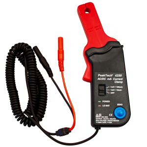 PeakTech P 4250 Adaptador - Pinza Corriente 60A AC/DC clavijas 4mm