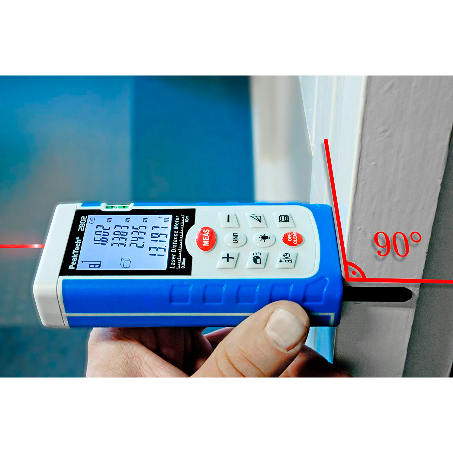 PeakTech P 2800 A Medidor de distancia láser de hasta 40m - Image 2