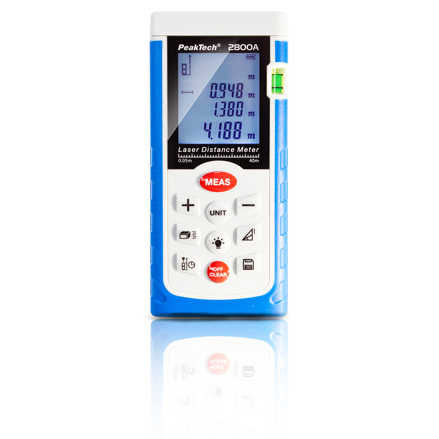 PeakTech P 2800 A Medidor de distancia láser de hasta 40m